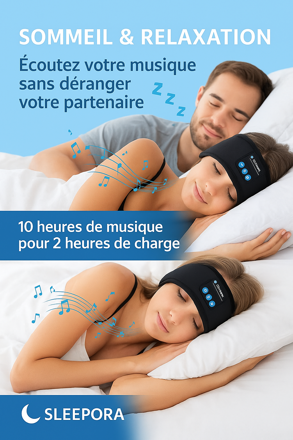 Bandeaux de sommeil Bluetooth